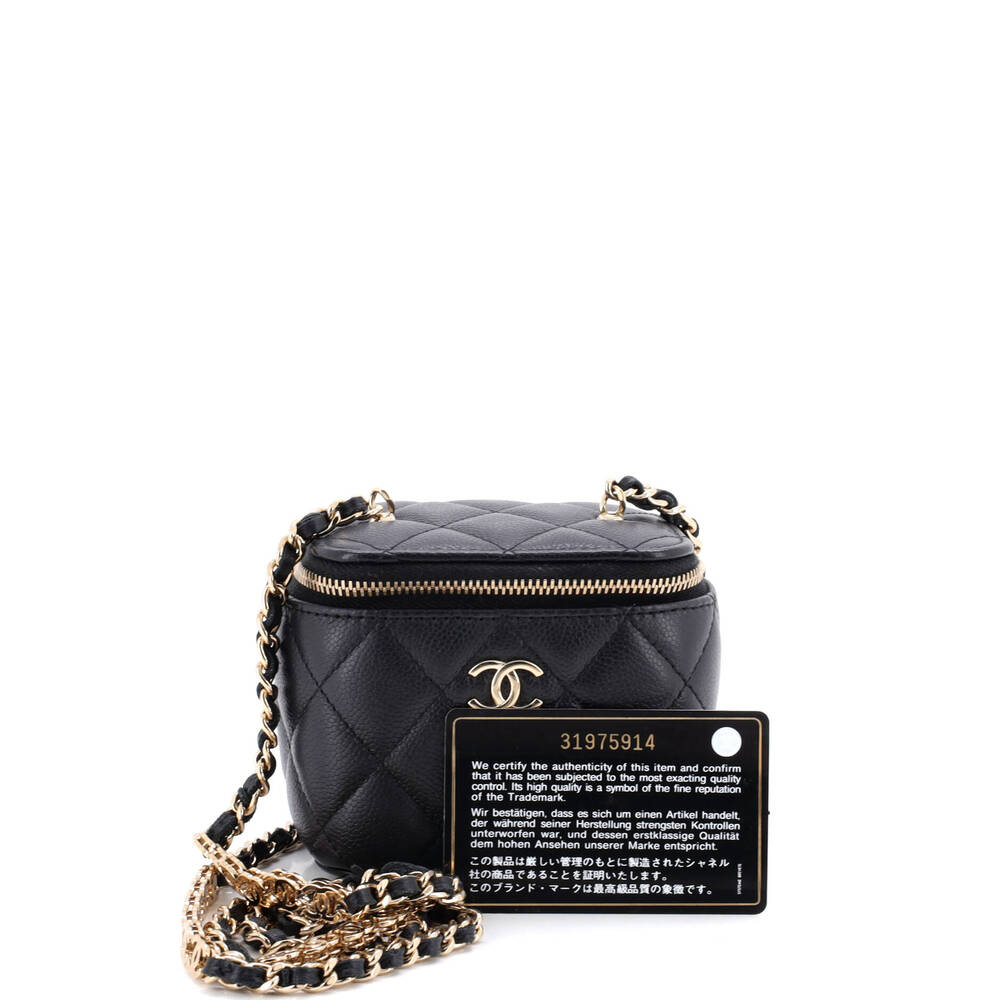 Chanel Tiny Cc Link Vanity Case With #251817C41B - Picture 2 of 7